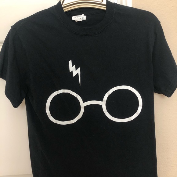 Harry Potter Scar and Glasses Black T-shirt - Picture 3 of 4